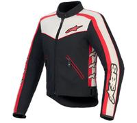 GIACCA MOTO ALPINESTARS STELLA T-DYNO WR nero ecrù rosso brillante