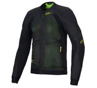 Giacca moto Alpinestars Troop-Air - nero giallo fluo