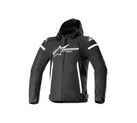 Alpinestars Zaca giacca tessile moto impermeabile, nero-bianco, taglia 4XL per maschi