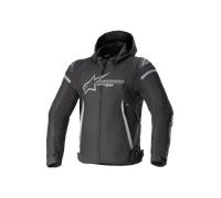 Alpinestars Zaca giacca tessile moto impermeabile, nero-grigio, taglia L
