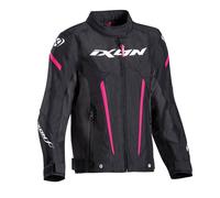 Giacca moto bambino Ixon STRIKER KID L Nero Fucsia