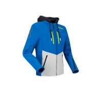 Bering Giacca moto Rotor Softshell impermeabile Blu/Grigio Uomo 4XL
