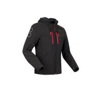 Bering Rotor Softshell impermeabile Giacca tessile moto, nero-rosso, taglia XL per maschi