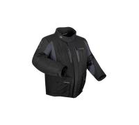 Bering Siberia King Size impermeabile Giacca tessile moto, nero-grigio, taglia 2XL per maschi