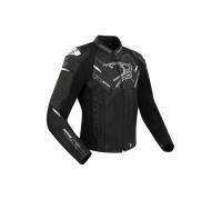 Giacca Moto Bering Snap Nero/BiancoL Nero,Bianco