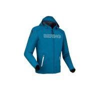 Bering Warwick, giacca tessile impermeabile 4XL male Blu/Bianco