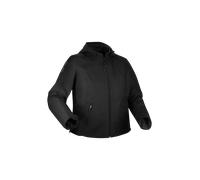 Bering Warwick King Size impermeabile Giacca tessile moto, nero, taglia L per maschi