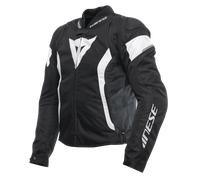 Dainese - Avro 5 Tex Jacket, Giacca Moto in Tessuto, con Protezioni su Spalle, Man, Nero/Bianco/Nero, 46