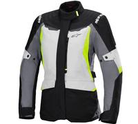 Giacca moto da donna Alpinestars Stella ST-1 Impermeabile grigio-nero-giallo fluo S