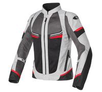 Giacca Moto da Donna Estiva Sportiva Clover Airjet-5 Lady Red/Grey 1783-R/GR