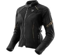 Giacca moto da donna Rebelhorn Jax nera e oro 4XL
