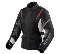 Giacca moto da donna Revit Horizon 3 H2O nera e rossa 38