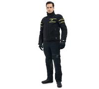 Giacca Moto da Uomo Touring Rukka Rapto-R JKT Black Yellow