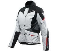 Giacca moto Dainese Tempest 3 D-Dry Lady - grigio ghiacciaio/nero/rosso lava