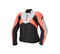 Giacca Moto Donna Alpinestars Stella T-Jaws V4 WP Nero/Grigio Ghiaccio/Fluo CoralL Nero,Grigio Ghiaccio,Fluo Coral