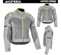GIACCA MOTO DONNA ESTIVA ACERBIS RAMSEY MY VENTED 2.0 LADY CE GRIGIO GIALLO 2025