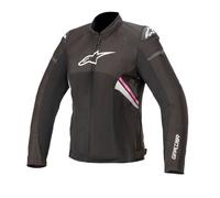 Giacca moto donna estiva Alpinestars STELLA T-GP PLUS R V3 AIR Nero Bianco Fucsia L