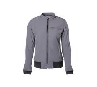 GMS Metropole impermeabile Giacca tessile moto da donna, grigio, taglia L per donne