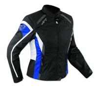 Jacket Textile Ladies Motorcycle Motorbike All Season CE Armour A-PRO Blue XL