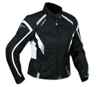 Jacket Textile Ladies Motorcycle Motorbike All Season CE Armour A-PRO White S