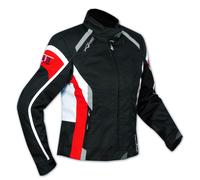 Giacca Moto Donna Impermeabile 4 Stagioni Scooter Sport Custom Lady Rosso