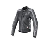 Alpinestars Stella Dyno, giacca di pelle donna XS female Nero/Grigio/Grigio Scuro