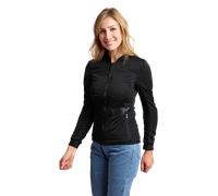 Ixon Arma Giacca tessile moto da donna, nero, Taglia L