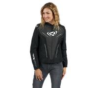IXON Giacca moto Prodigy Lady Impermeabile Tessuto Nero/Antracite/Bianco Taglia S