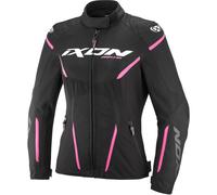 Giacca moto donna IXON Striker 2 Air WP Lady nero e rosa 2XL