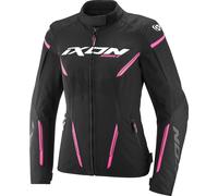 Ixon Striker 2 Air WP impermeabile Giacca tessile moto da donna, nero-rosa, taglia 2XL per donne