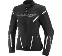 Ixon Striker 2 impermeabile Giacca tessile moto da donna, Bianco/nero, Taglia S