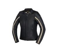 IXS Stripe Giacca da donna in pelle per moto, nero, taglia 38 per donne