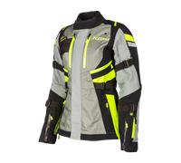 Klim Artemis S23, giacca tessile Gore-Tex donna S female Grigio Chiaro/Nero/Giallo Fluo