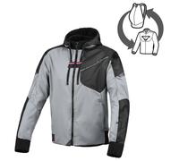 Giacca Moto Donna Macna Distec Impermeabile Grey / Black Taglia:XXL