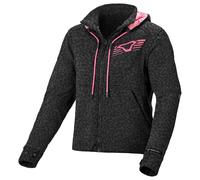 Macna District Giacca tessile moto da donna, grigio, taglia 2XL per donne