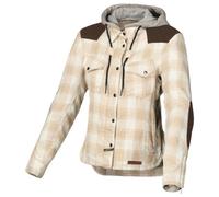 Macna Inland Plaid Giacca tessile moto da donna, beige, taglia L per donne
