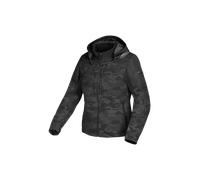 Macna Racoon Camo, giacca tessile donna impermeabile XS female Grigio Scuro/Nero