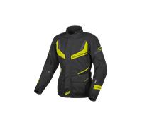 Macna Rancher impermeabile Giacca tessile moto da donna, nero-giallo, taglia M per donne