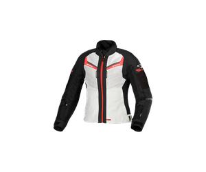 Giacca Moto Donna Macna Tondo Grigio Chiaro/Nero/RossoL Grigio Chiaro,Nero,Rosso