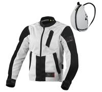 Macna Torida Giacca tessile moto da donna, Grigio chiaro, Taglia S