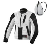 Macna Torida Giacca tessile moto da donna, Grigio chiaro, Taglia S