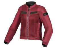 Macna Velotura Giacca tessile moto da donna, rosso scuro, Taglia L
