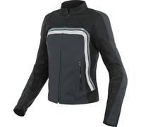 Giacca moto donna pelle Dainese Lola 3 Lady Nero Ebano Atlantic Grigio Ghiaccio 46
