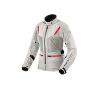 Revit Levante 2 H2O, giacca tessile donna impermeabile 40 female Grigio Chiaro/Rosso