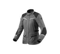 Revit Voltiac 3 H2O Giacca tessile moto da donna, nero-grigio, taglia 34 per donne