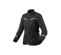 Revit Voltiac 3 H2O Giacca tessile moto da donna, nero-argento, taglia 36 per donne