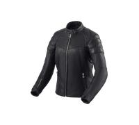 Revit London Giacca in pelle da moto da donna, nero, taglia 34 per maschi