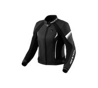 Revit Xena 4 Giacca in pelle da moto da donna, Bianco/nero, Taglia 42