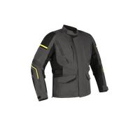 Richa Infinity 3 impermeabile Giacca tessile moto da donna, nero-grigio-giallo, taglia M per donne