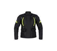 Richa Phantom 3 impermeabile Giacca tessile moto da donna, nero/giallo, Taglia 4XL